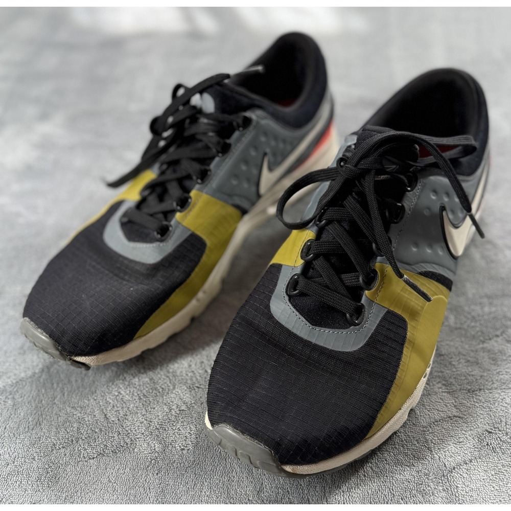 Nike Air Pegasus 89 Tech Shoes Womens Size 10 Black Olive Running 881173-001